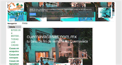 Desktop Screenshot of cuernavacasas.com.mx