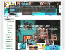 Tablet Screenshot of cuernavacasas.com.mx